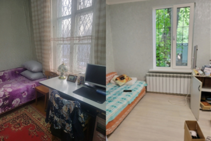 최재형선생 후손 자택 개선 전과 후. 국가보훈부 제공