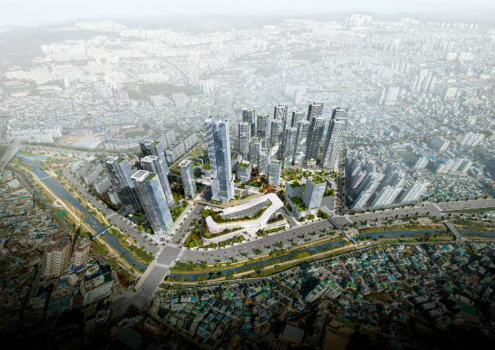 옛 전남 일신방직 공장 터 개발 조감도. 광주광역시 제공