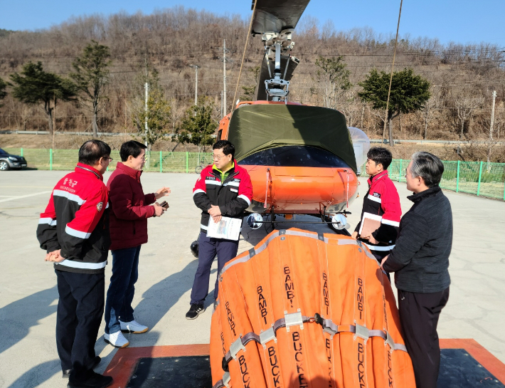 산불 예방 점검. 경남도청 제공 