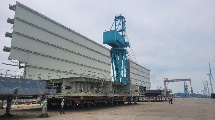 HD현대중공업 군산조선소. 도상진 기자