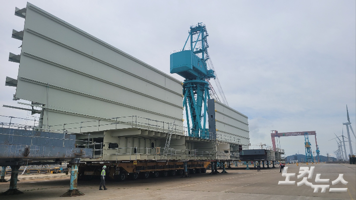 HD현대중공업 군산조선소. 도상진 기자