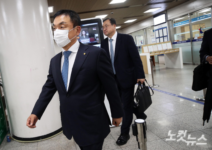 '주가조작 연루' 혐의를 받는 권오수 전 도이치모터스 회장. 박종민 기자