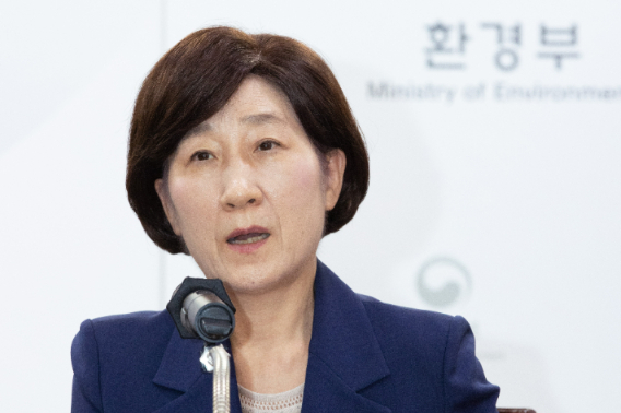 한화진 환경부 장관이 3일 오후 정부세종청사에서 열린 기자간담회에서 발언하고 있다. 환경부 제공