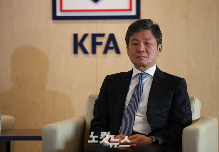 대한축구협회 정몽규 회장. 황진환 기자