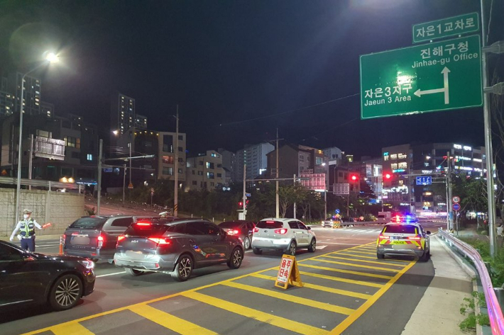 음주단속. 경남경찰청 제공 