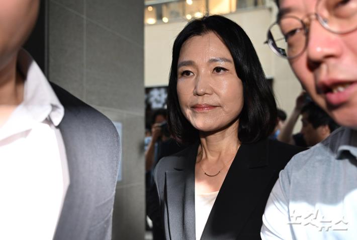 이진숙 후보자, 청문회 준비사무실 출근