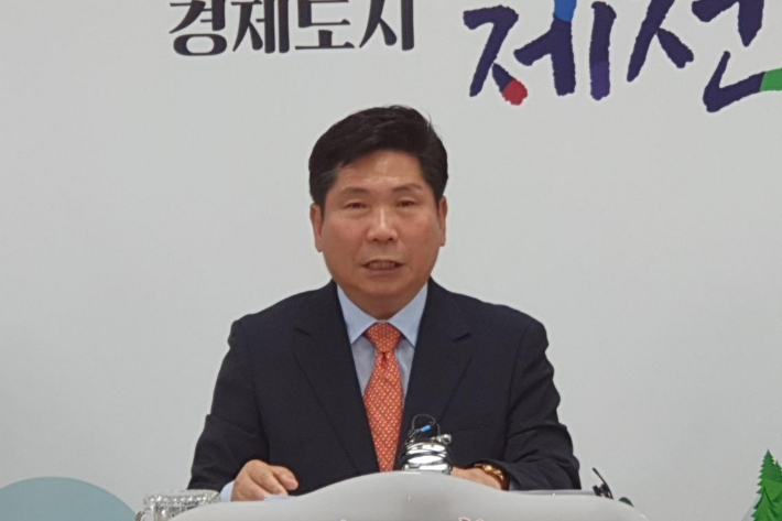 김창규 제천시장. 연합뉴스