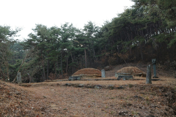 이오 부부 묘역. 경남도청 제공 