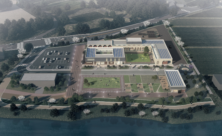 참숯 힐빙센터 조감도. 진천군 제공