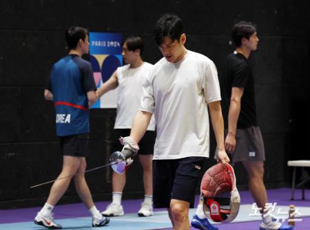 훈련 나선 구본길