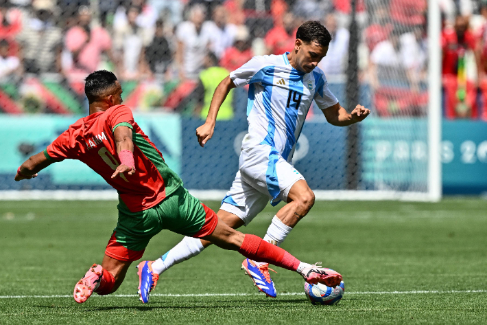 2024 파리 올림픽 남자 축구 B조 아르헨티나-모로코전. 연합뉴스