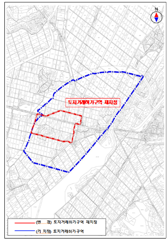 토지거래허가구역 재지정 위치도. 충남도 제공 