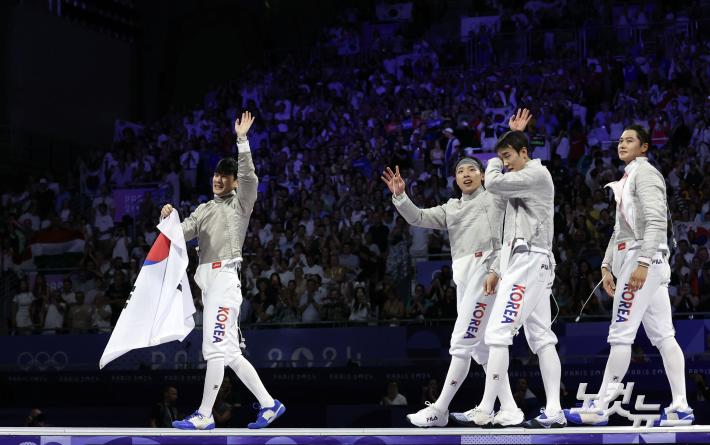 펜싱 남자 사브르 단체 우승