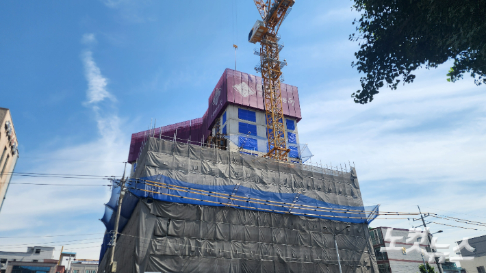 광주의 한 아파트 건설 현장. 최창민 기자