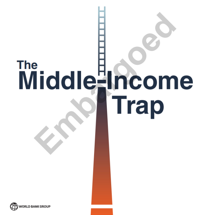 세계은행(WB)의 '2024년 세계개발보고서: 중진국 함정(World Development Report : middle-income trap)' 표지