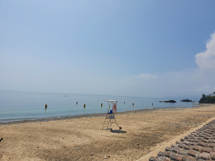 경주 관성해수욕장. 월성원자력본부 제공 