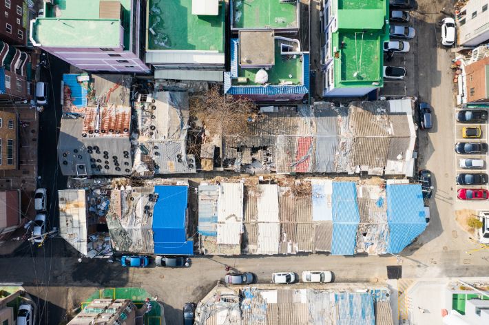 부평 '미쓰비시 줄사택' 모습. 국가유산청 제공