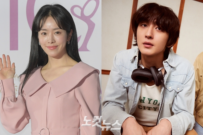 배우 한지민(왼쪽)과 잔나비 최정훈. 자료사진
