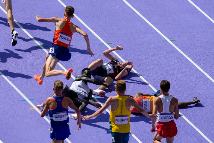 남자 5000m 레이스 장면. 연합뉴스
