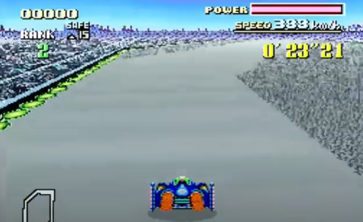 Tela do jogo F-Zero