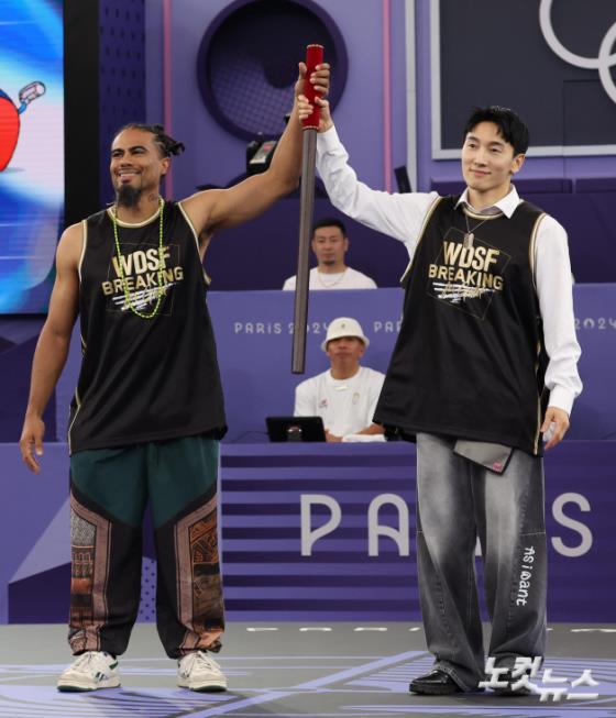 파리올림픽 브레이킹 무대에 오른 비보이 스킴