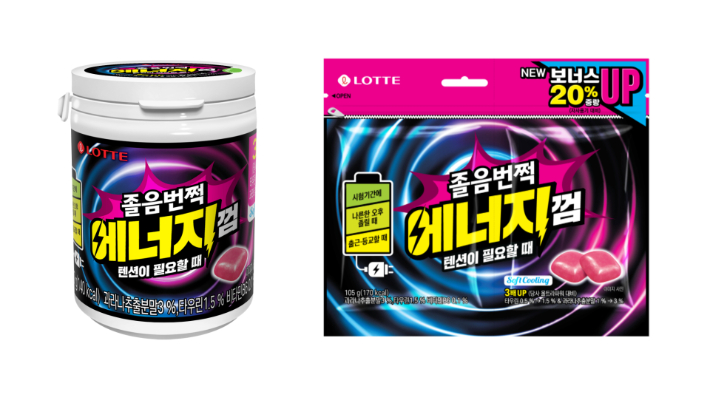 졸음번쩍 에너지껌. 롯데월푸드 제공