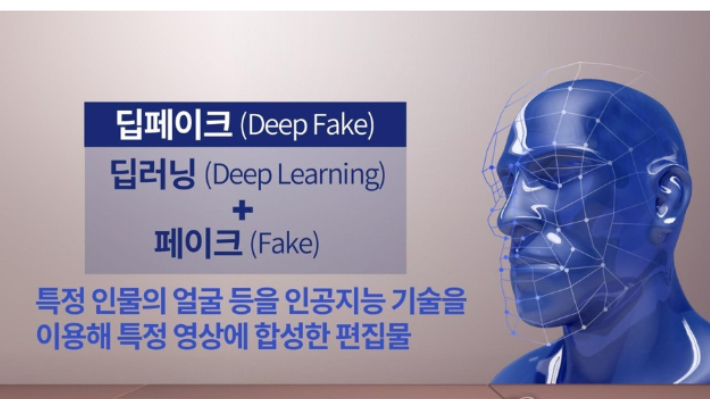 딥페이크 그래픽. 연합뉴스