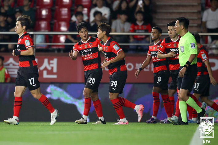 코리아컵 결승에 진출한 포항 스틸러스. 대한축구협회 제공