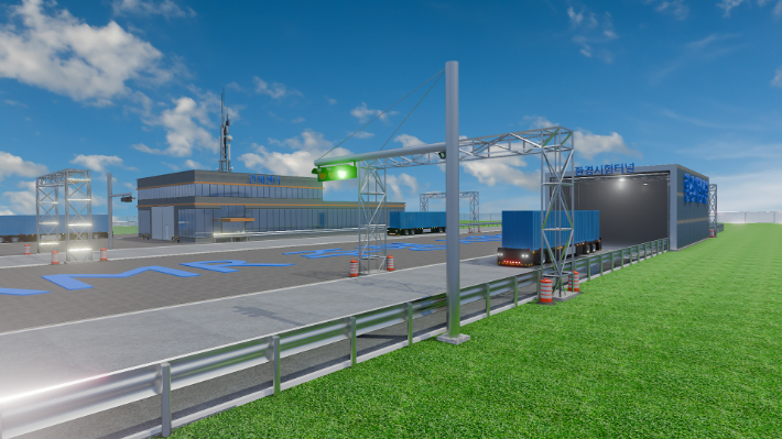 고중량물 이송 자율이동체 시험평가센터 조감도. 경남도청 제공 