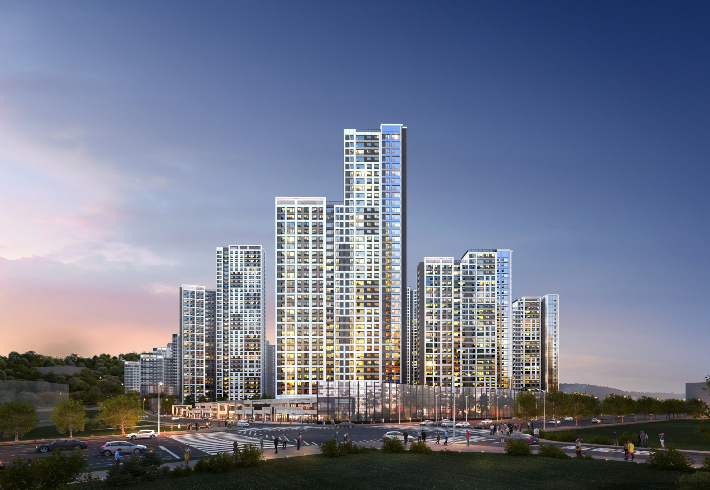 '도곡개포한신 재건축 사업' 단지 투시도. DL이앤씨 제공