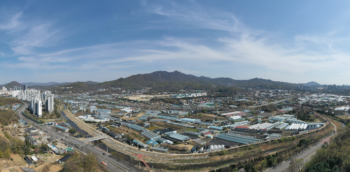 과천과천지구 전경. 과천시 제공