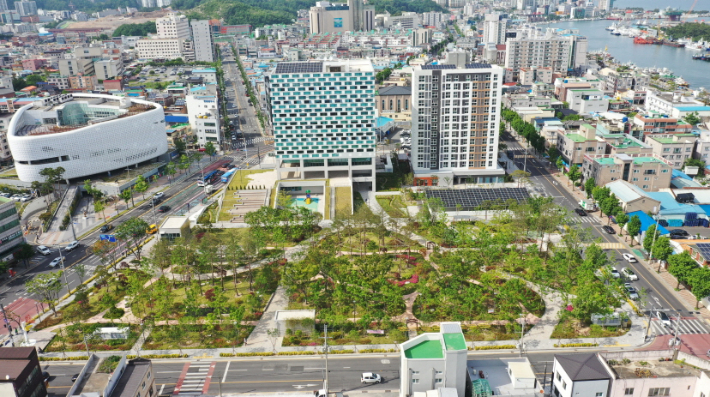 북구청도시숲 전경. 포항시 제공