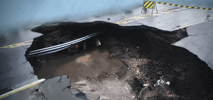 지반 함몰 싱크홀 사고 이미지. 연합뉴스