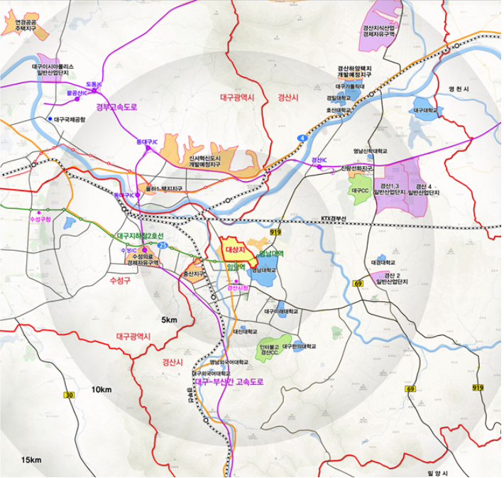 지구위치도. LH대경본부 제공