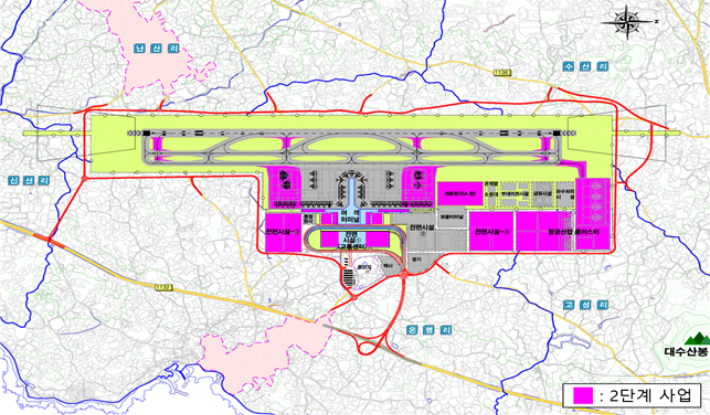 제주 제공항 평면도. 국토부 제공 