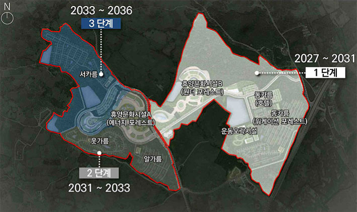 한화그룹의 애월포레스트 관광단지 개발사업 계획도. 제주도 제공 