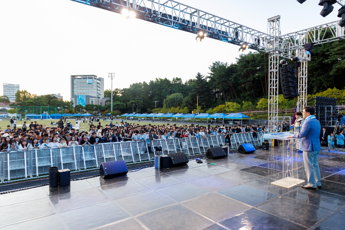 지난 23일 강원대학교 춘천캠퍼스에서 2024 백령대동제가 개최됐다. 강원대학교 제공