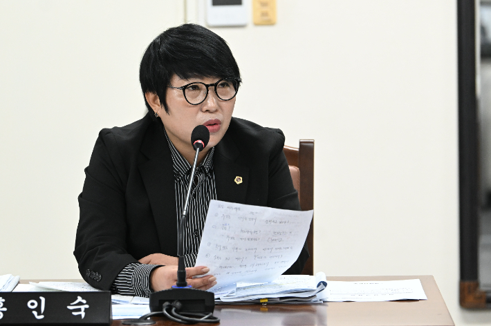 홍인숙 제주도의원. 제주도의회 제공