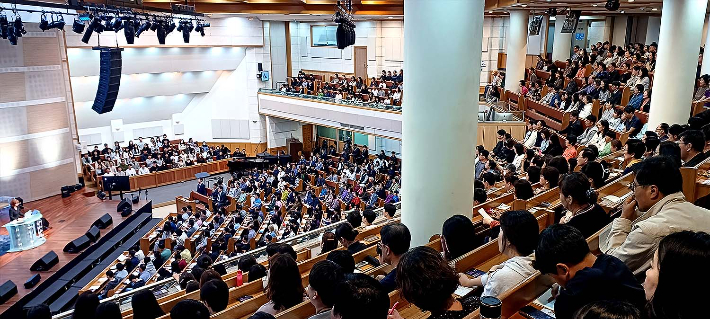 제5차 '마약 없는 대한민국' 캠페인이 진행되고 있는 울산 대영교회 모습. 한국가족보건협회 제공