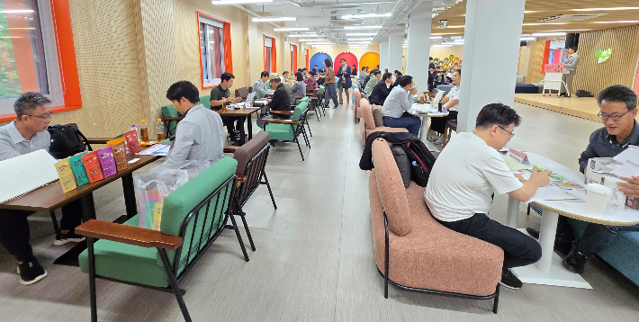 국제농업박람회 B2B상담회이 진행되고 있다. 전라남도국제농업박람회 제공