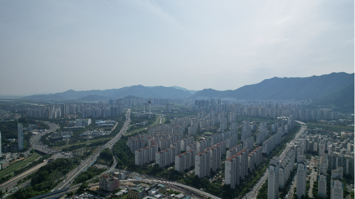 양산시가지. 양산시청 제공