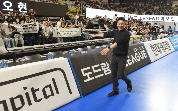 여오현 은퇴식. 한국배구연맹