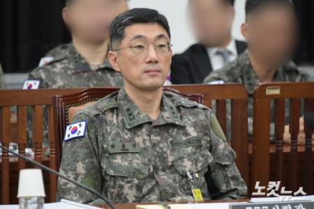 30일 서울 여의도 국회에서 열린 정보위원회의 국방정보본부 국정감사에 박정선 777사령관이 출석해 있다.