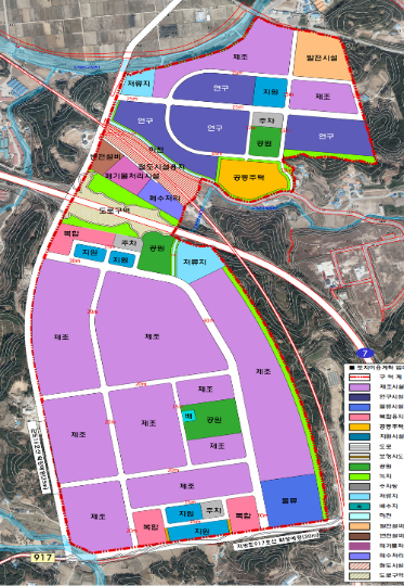 원자력수소 국가산업단지 토지이용계획도. 울진군 제공