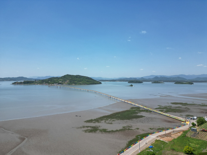 좌측이 남양면 우도마을. 고흥군 제공