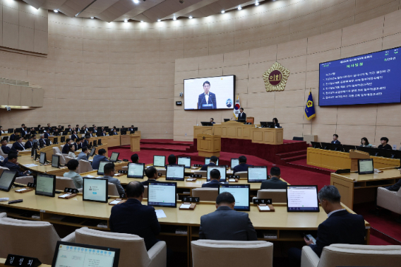 전라남도의회 본회의. 전라남도의회 제공