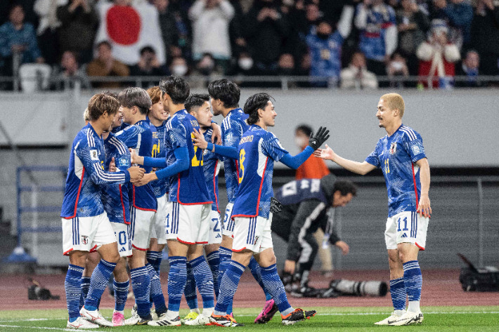 일본 축구 대표팀. 연합뉴스
