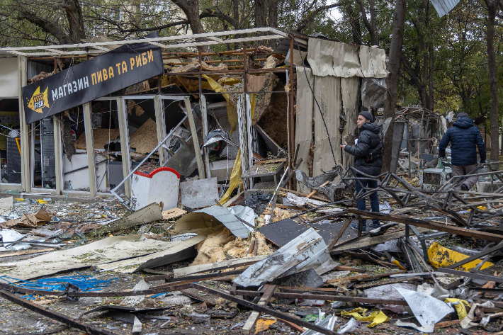 우크라 남부 오데사에 가해진 러 드론 공격. 연합뉴스