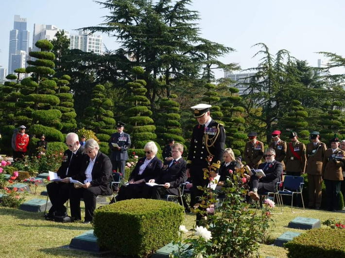 12일 부산 남구 유엔기념공원에서 영국 무명용사 4명의 비석에 이름을 새겨넣는 묘비 재헌정식이 개최됐다. 재한유엔기념공원관리처 제공 