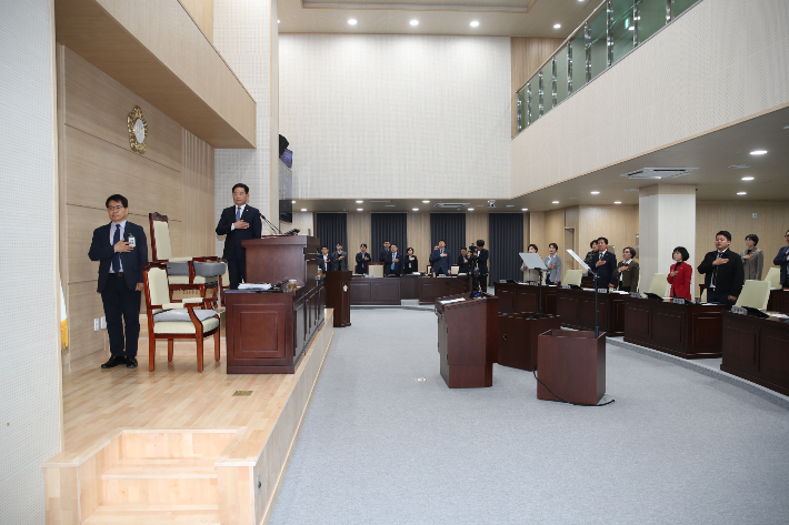 익산시의회 본회의장. 익산시의회 제공